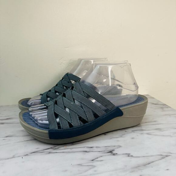 Baretraps Blue Braverly Wedge Strappy Sandals Women’s Size 8 - Picture 1 of 11
